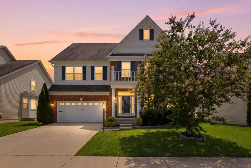 Colonial home at twilight in Waldorf, MD