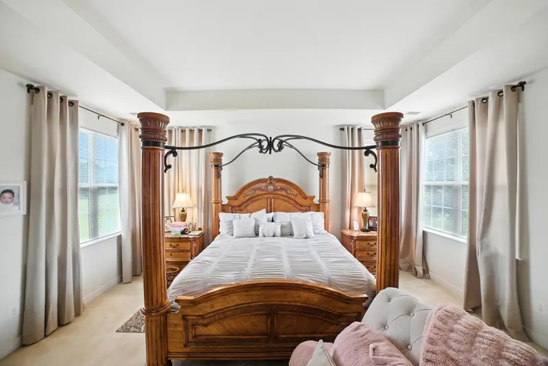 Primary bedroom with tray ceiling in Leesburg, VA