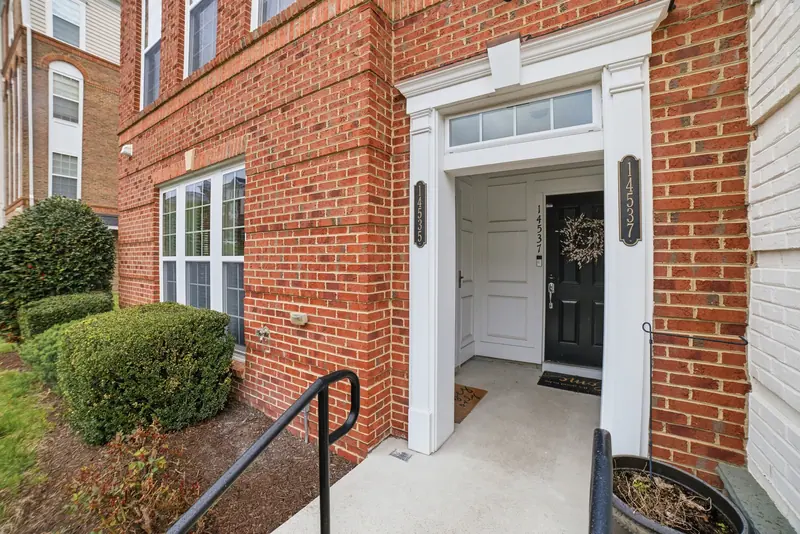 Brick townhome entry in the Leesylvania area of Woodbridge, VA