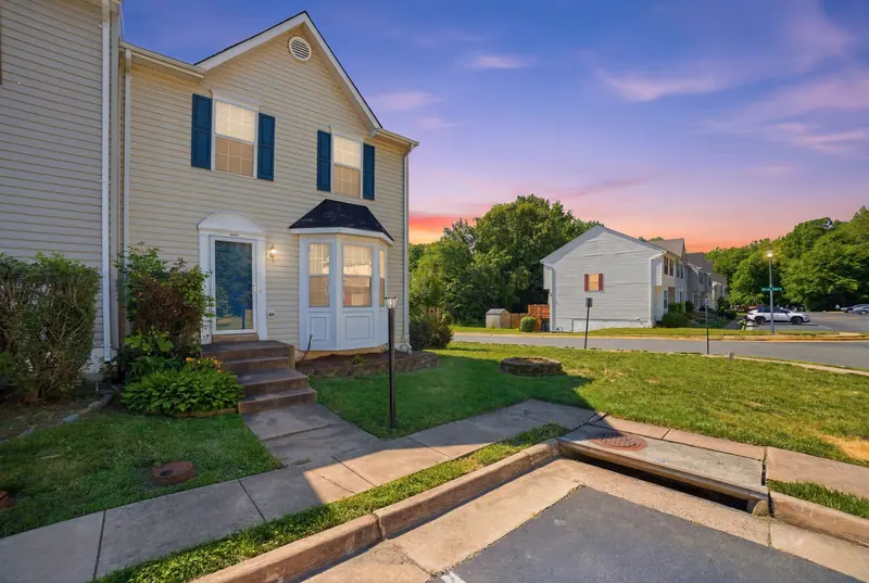 Townhome at twilight in Stafford, VA