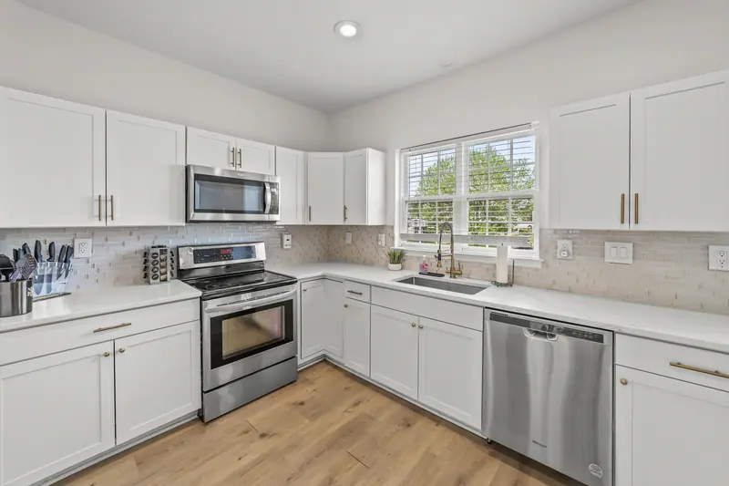 White kitchen in Clinton, MD