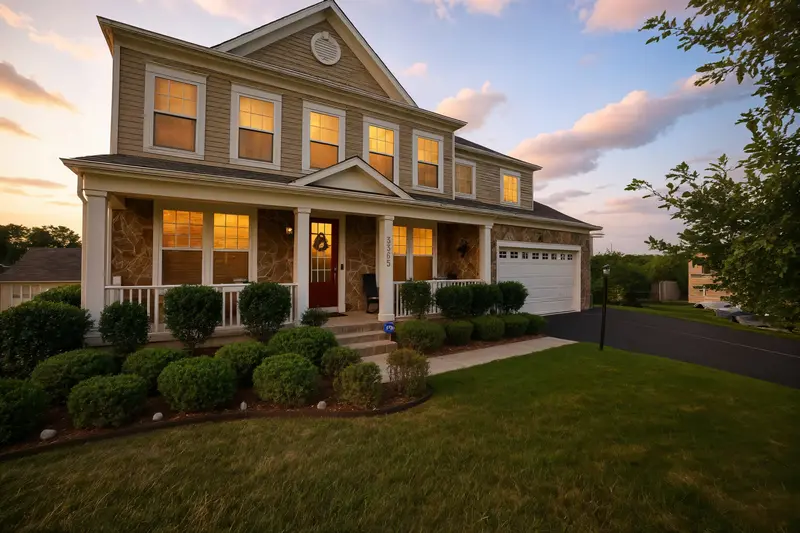 Colonial with stone patio in Woodbridge, VA: real estate photo 1 of 14